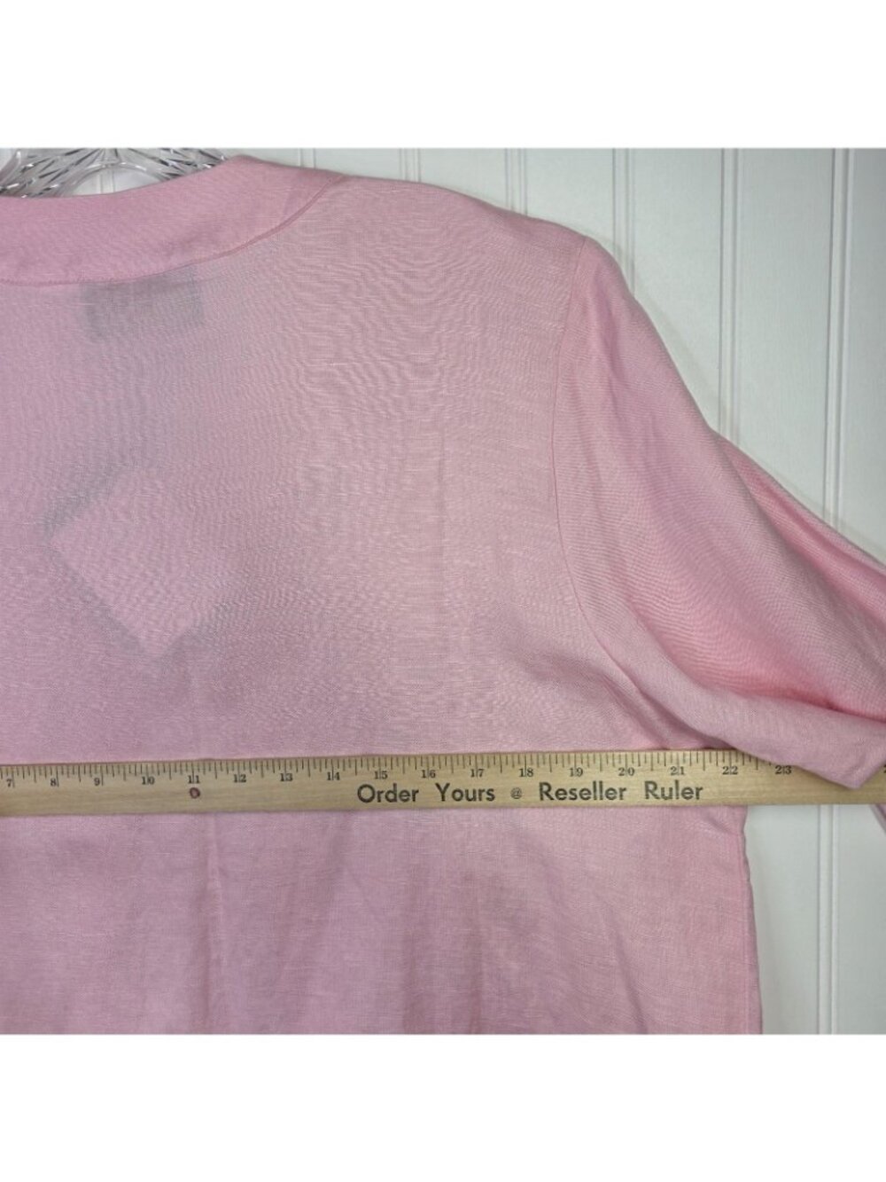 Bob Mackie Wearable Art Jacket Tank Set Womens XL Pink Linen Cutout Cottagecore - Picture 11 of 16